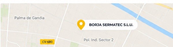 Mapa de ubicación de Borja Sermatec en Palma de Gandia